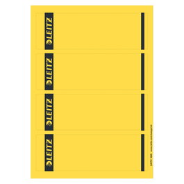 LEITZ 1685 Etiquetas Autoadhesivas Amarillas para Archivador de 8 cm