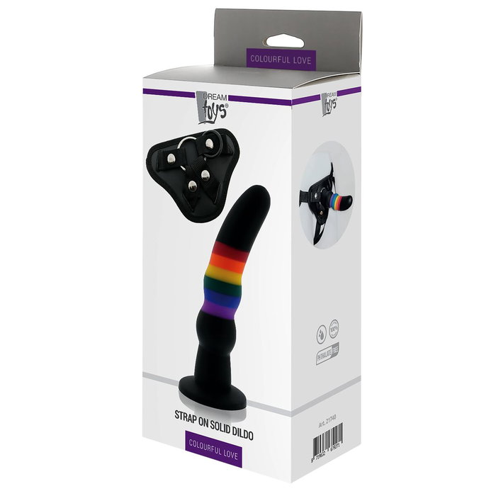 Consolador con arnés Dream Toys Colourful Love