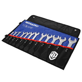Workpro Juego de 12 llaves fijas dobles