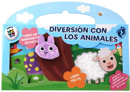 GLOBE PUBLISHING Diversión con los animales (Caja: 1 Libro Títere + 1 Libro Táctil)
