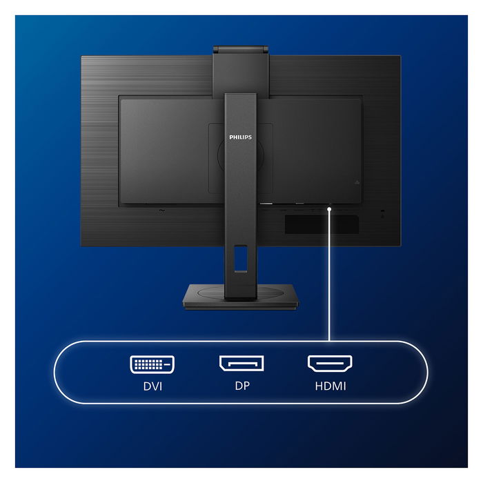 Philips 272S1MH Monitor 27" Full HD IPS 75Hz, HDMI DisplayPort USB 3.2, Altavoces, Cámara 2MP, Adaptive Sync, Negro - 68.6 cm (27")