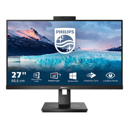 Philips 272S1MH Monitor 27" Full HD IPS 75Hz, HDMI DisplayPort USB 3.2, Altavoces, Cámara 2MP, Adaptive Sync, Negro - 68.6 cm (27")