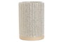 DKD Home Decor Vaso Beige Dorado Gres 7 x 10.5 x 7 cm (2 Unidades)