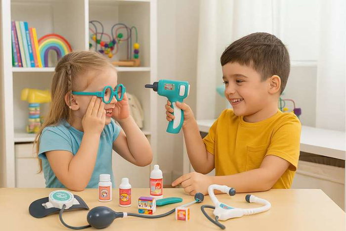 JugaToys Maletín médico con accesorios y luz JugaToys Maletín médico con accesorios y luz