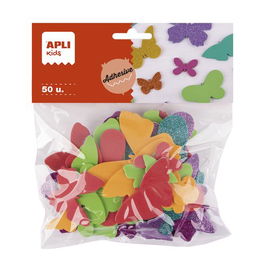 Goma Eva Apli Formas Mariposas Bolsa De 50 (6 Formas Surtidas De 3-6Cm) (Set de 5)