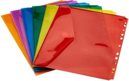 GRAFOPLAS Pack de 6 Carpetas Sobre A4 Multitaladro con Cierre Velcro Surtidas