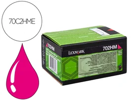 Lexmark 702HME Cartucho de tóner magenta de alto rendimiento