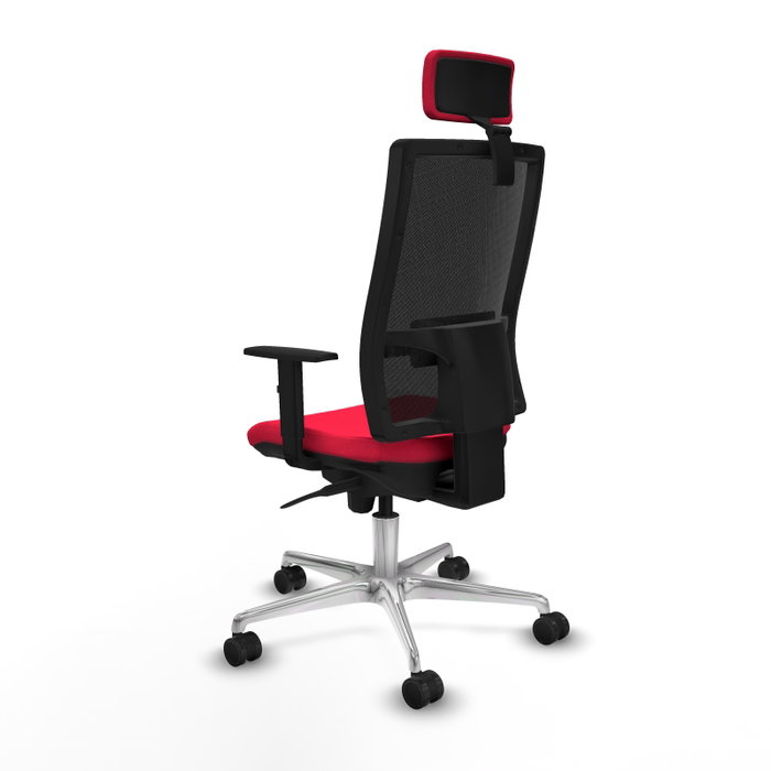 PIQUERAS Y CRESPO Silla de oficina Horna con mecanismo Sincro, Rojo y Negro PIQUERAS Y CRESPO Silla de oficina Horna con mecanismo Sincro, Rojo y Negro