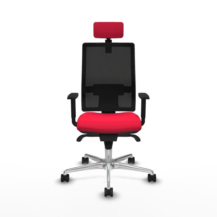 PIQUERAS Y CRESPO Silla de oficina Horna con mecanismo Sincro, Rojo y Negro PIQUERAS Y CRESPO Silla de oficina Horna con mecanismo Sincro, Rojo y Negro