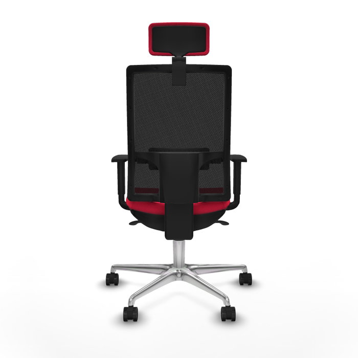 PIQUERAS Y CRESPO Silla de oficina Horna con mecanismo Sincro, Rojo y Negro PIQUERAS Y CRESPO Silla de oficina Horna con mecanismo Sincro, Rojo y Negro