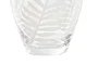DKD Home Decor Jarrón de Cristal Grabado Hojas Transparente
