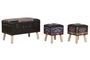 DKD Home Decor Baul Atlantico Multicolor Marron 40 x 45 x 70 cm Set de 3