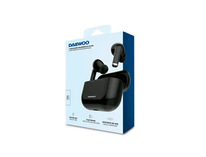 Daewoo DW2001 Auriculares TWS Bluetooth 5.3 Negros