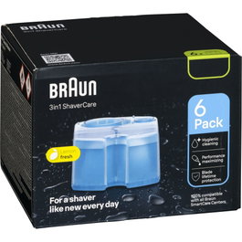 Braun CCR 6 Cartuchos de Recambio de Limpieza, Pack de 6 unidades