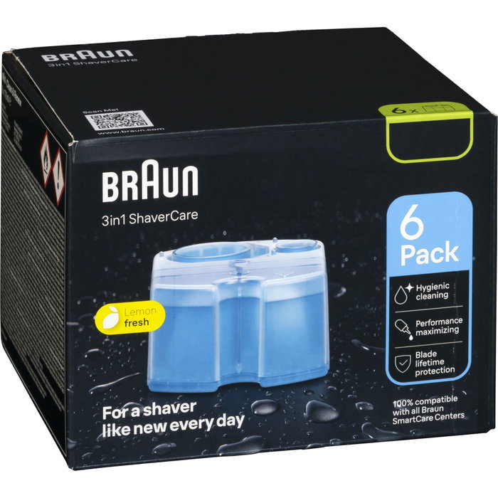 Braun CCR 6 Pack de 6 Cartuchos de Recambio para Limpieza Braun CCR 6 Pack de 6 Cartuchos de Recambio para Limpieza