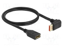 DeLOCK Cable de Extensión DisplayPort Macho 90° a Hembra 8K 1 m