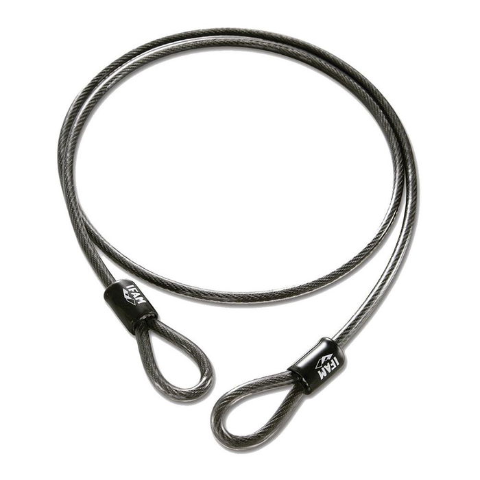 Ifam Cable Antirrobo con Lazos XL200 - Acero Galvanizado 200 cm x 10 mm para Bicicletas