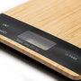 Inde Báscula Cocina Digital Cuadrada Bambú 5 kg con Dimensiones 21.5 x 15 x 1.6 cm (12 Unidades)
