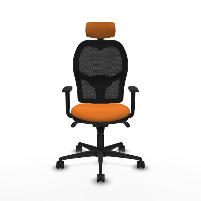 PIQUERAS Y CRESPO Silla de oficina Jorquera Naranja y Negro PIQUERAS Y CRESPO Silla de oficina Jorquera Naranja y Negro
