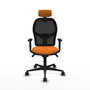 PIQUERAS Y CRESPO Silla de oficina Jorquera Naranja y Negro