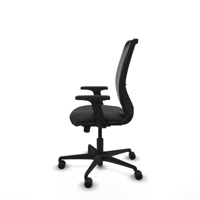 PIQUERAS Y CRESPO Silla de oficina Zulema con mecanismo Sincro/Traslack Gris oscuro y Negro