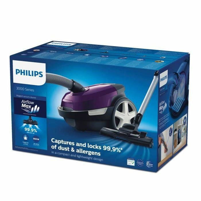 Philips XD3100/06 Aspiradora con bolsa 900 W Púrpura