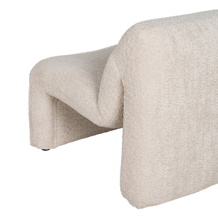 Sillón Beige Tejido Salón 62 X 86 X 69 cm