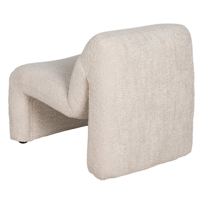 Sillón Beige Tejido Salón 62 X 86 X 69 cm