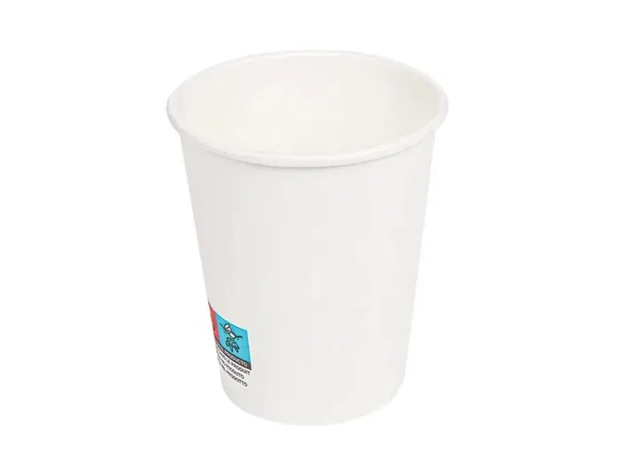 Bunzl Vaso de Papel Blanco Reciclable 190 ml Apto Bebidas Frías y Calientes Paquete 50 Unidades PEFC
