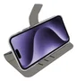 Celly WALLY1081 Funda cartera para Apple iPhone 16 Pro Max 6.9" (17.5 cm), con soporte y bolsillos, imitación piel, color Negro