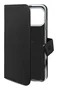 Celly WALLY1081 Funda cartera para Apple iPhone 16 Pro Max 6.9" (17.5 cm), con soporte y bolsillos, imitación piel, color Negro