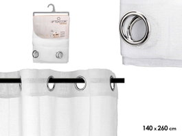 GIFTDECOR Cortina Visillo Blanca 140x260 cm