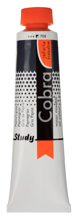 Cobra Cobra Study Color Óleo Miscible Con Agua Gris Payne 708 40 ml Cobra Cobra Study Color Óleo Miscible Con Agua Gris Payne 708 40 ml