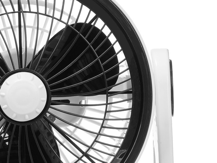 Argon Ventilador Giratorio de Sobremesa 35W Bicolor Blanco/Negro, 2 Velocidades, Dimensiones 25.5x28x18.5 cm (Set de 4)