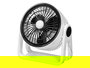 Argon Ventilador Giratorio de Sobremesa 35W Bicolor Blanco/Negro, 2 Velocidades, Dimensiones 25.5x28x18.5 cm (Set de 4)