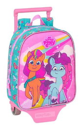 Mochila Escolar con Ruedas My Little Pony Magic Rosa Turquesa 22 x 27 x 10 cm