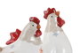 DKD Home Decor Figura de Gallina en Terracota, Pack de 2 unidades