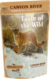 Taste of the Wild Feline Canyon River Chunks In Gravy Pouch Alimento Húmedo para Gatos 12x85 gr