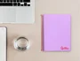 Liderpapel Cuaderno espiral A5 violeta 120 hojas cuadrícula 5mm