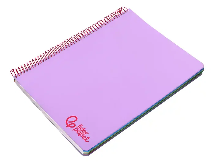 Liderpapel Cuaderno espiral A5 violeta 120 hojas cuadrícula 5mm Liderpapel Cuaderno espiral A5 violeta 120 hojas cuadrícula 5mm