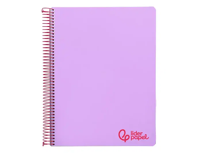Liderpapel Cuaderno espiral A5 violeta 120 hojas cuadrícula 5mm Liderpapel Cuaderno espiral A5 violeta 120 hojas cuadrícula 5mm