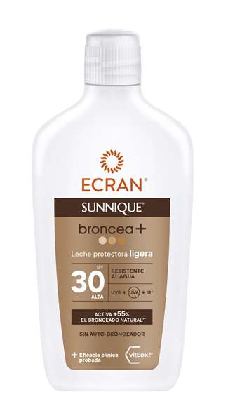 Ecran Sunnique Broncea+ Leche Protectora Solar SPF30 370 ml