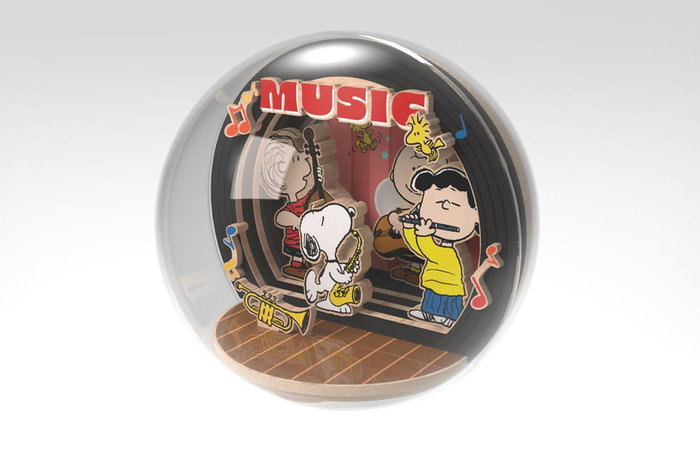 Peanuts Puremind Maqueta El globo Wooden Theater Globe Night of Music