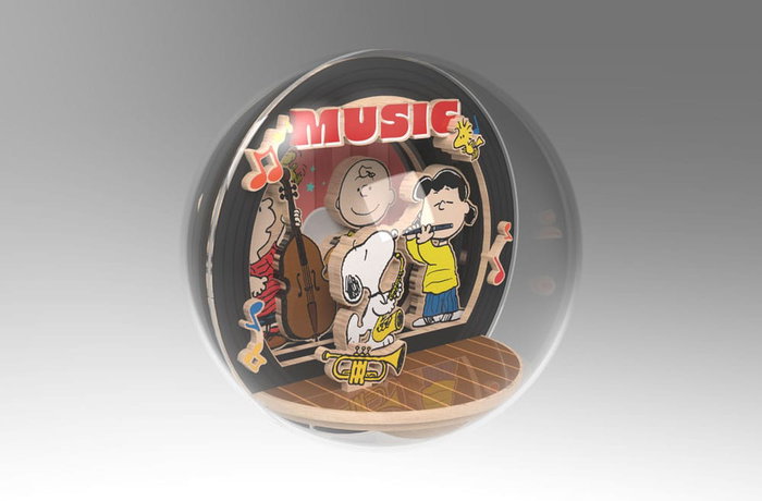Peanuts Puremind Maqueta El globo Wooden Theater Globe Night of Music
