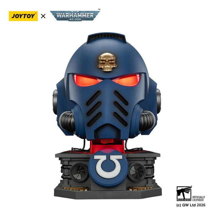Joy Toy (CN) Warhammer 40,000 Captain MkX Helmet & Display Stand Ultramarines