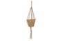 DKD Home Decor Macetero Colgante de Seagrass Natural 25x25x110 cm