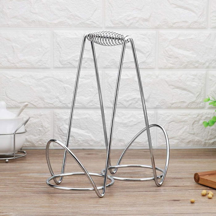 Quttin Organizador de Utensilios de Cocina Doble Acero Inoxidable 11.8 cm x 23.7 cm x 20.8 cm (6 Unidades)