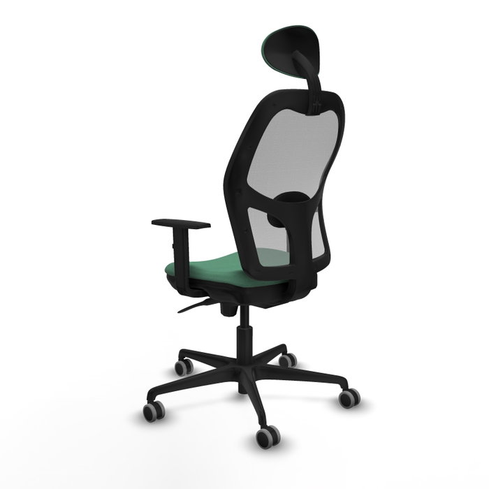 PIQUERAS Y CRESPO Silla de oficina Jorquera, Mecanismo Sincro, Tela Verde esmeralda y Malla Gris PIQUERAS Y CRESPO Silla de oficina Jorquera, Mecanismo Sincro, Tela Verde esmeralda y Malla Gris