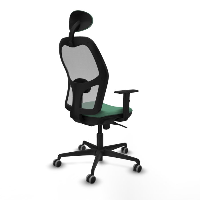 PIQUERAS Y CRESPO Silla de oficina Jorquera, Mecanismo Sincro, Tela Verde esmeralda y Malla Gris PIQUERAS Y CRESPO Silla de oficina Jorquera, Mecanismo Sincro, Tela Verde esmeralda y Malla Gris