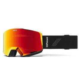 100percent Norg Snow Goggle Essential Black Red ML Mirror